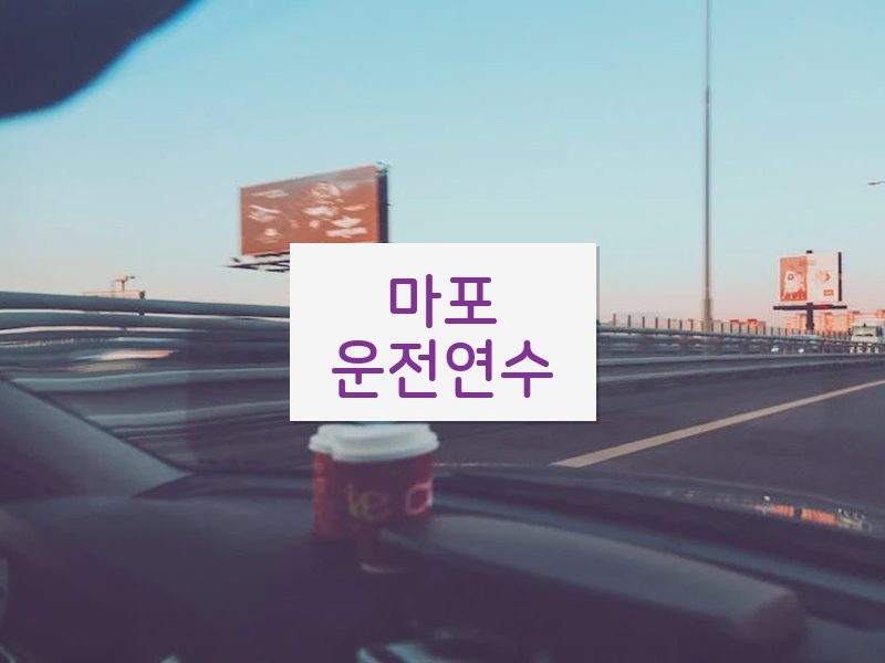마포운전연수 후기