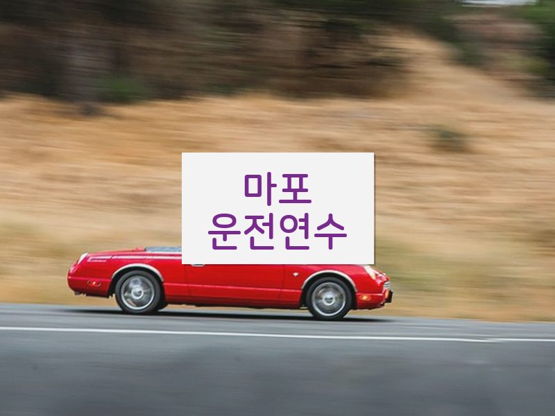 마포운전연수 후기