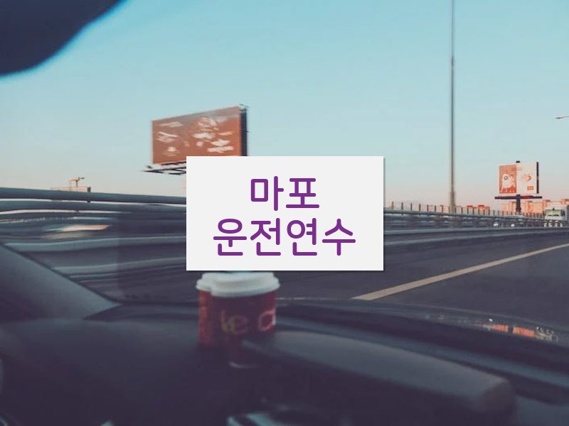 마포운전연수 후기