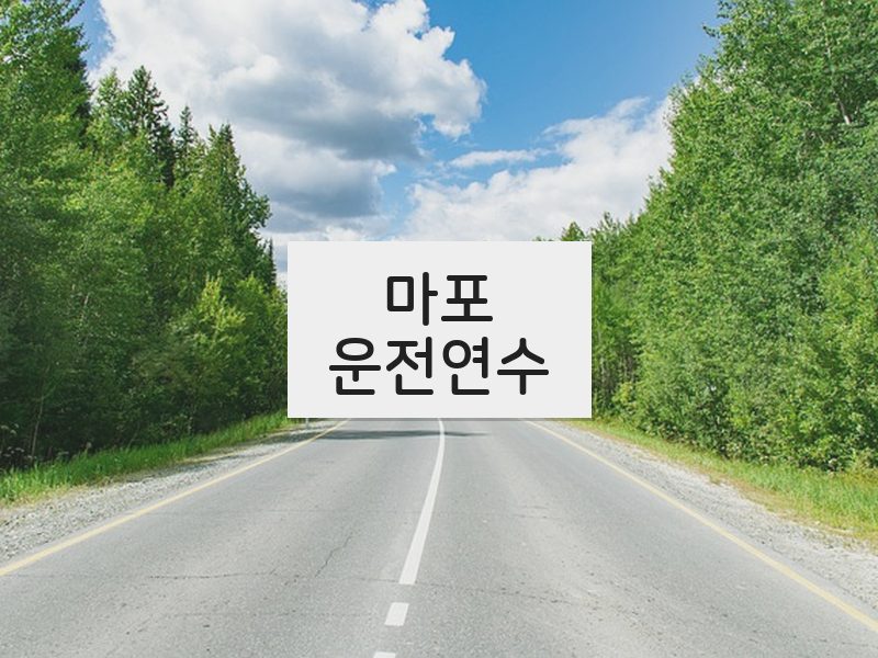 마포운전연수 후기