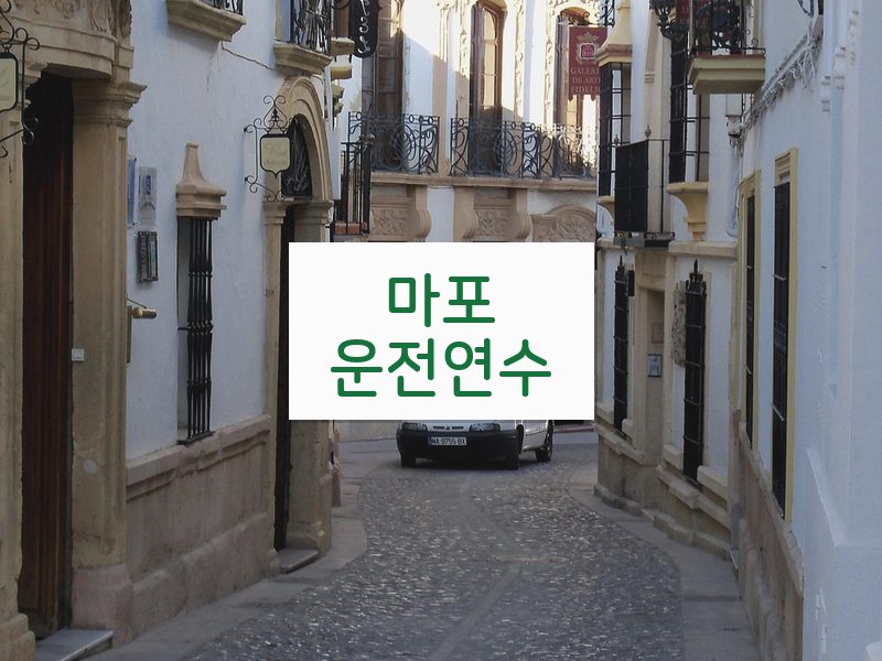 마포운전연수 후기