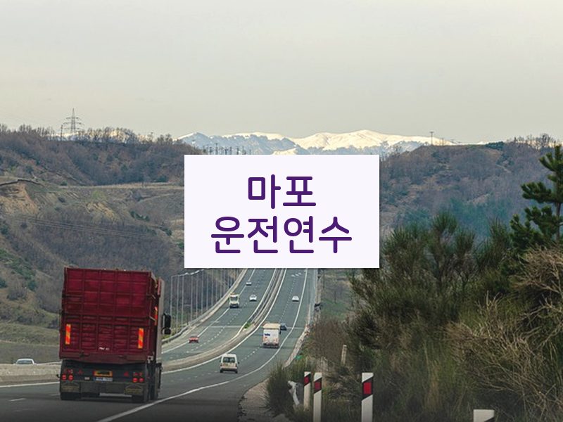 마포운전연수 후기