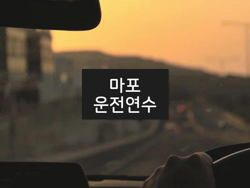 마포운전연수 후기