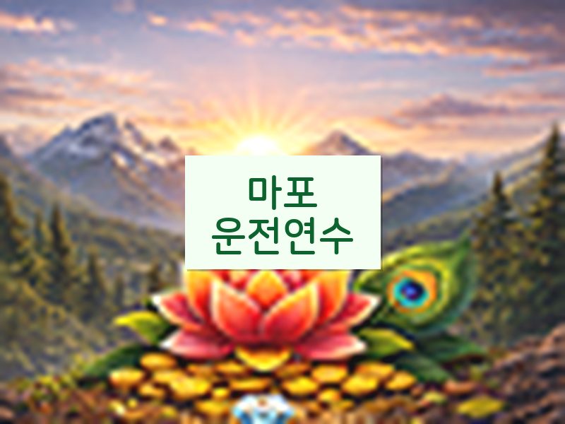 마포운전연수 후기