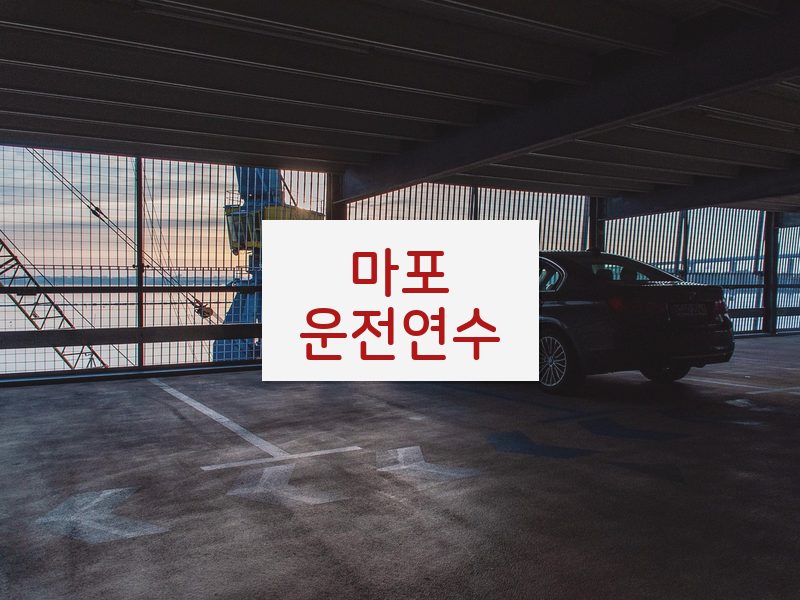 마포운전연수 후기