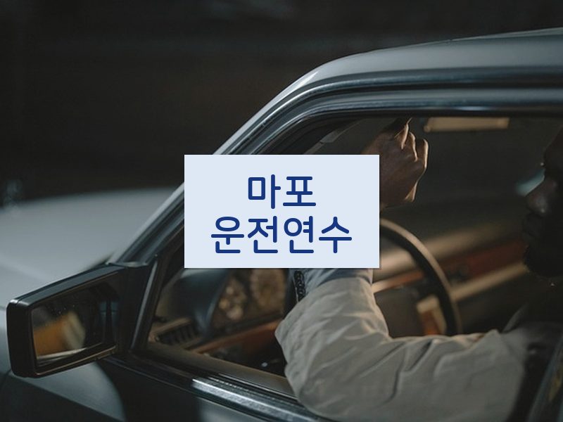마포운전연수 후기