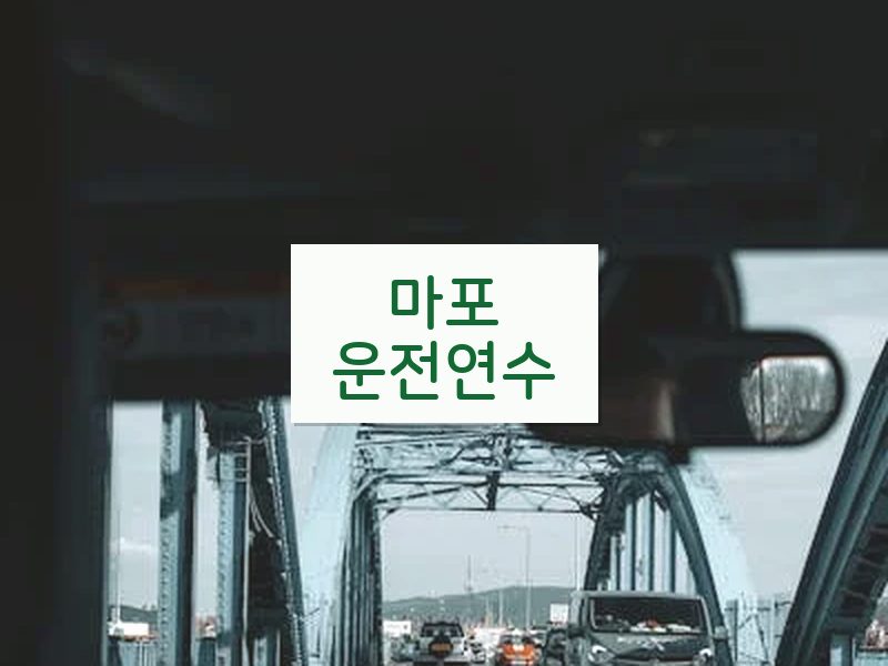 마포운전연수 후기