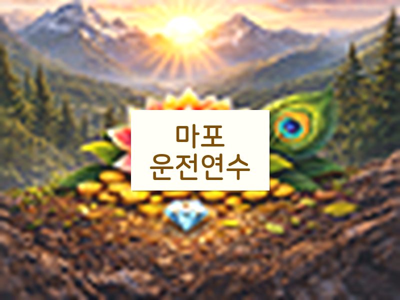 마포운전연수 후기