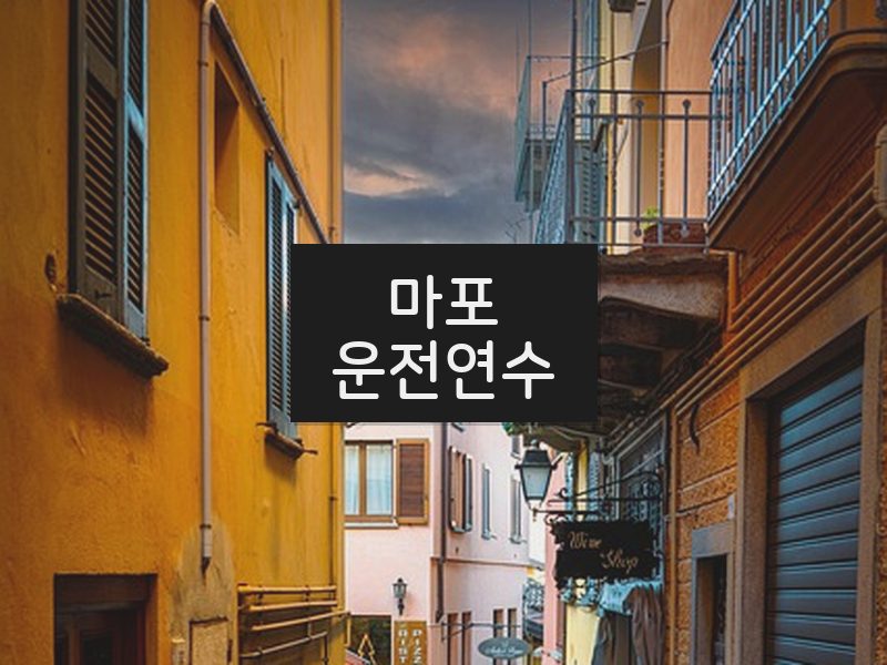 마포운전연수 후기