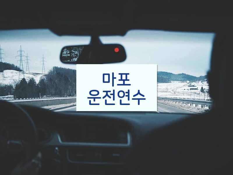 마포운전연수 후기