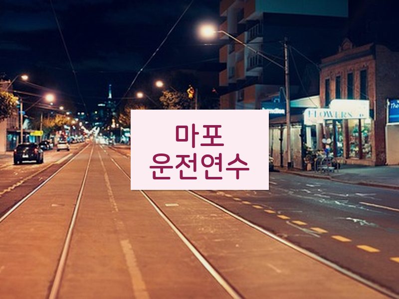 마포운전연수 후기