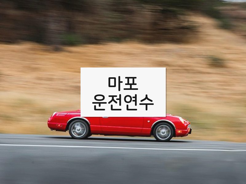 마포운전연수 후기