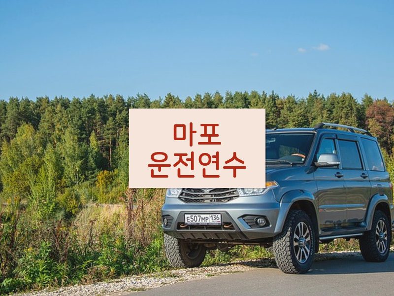 마포운전연수 후기
