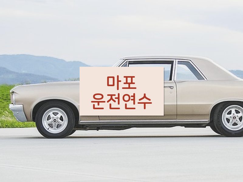 마포운전연수 후기