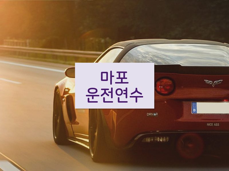 마포운전연수 후기